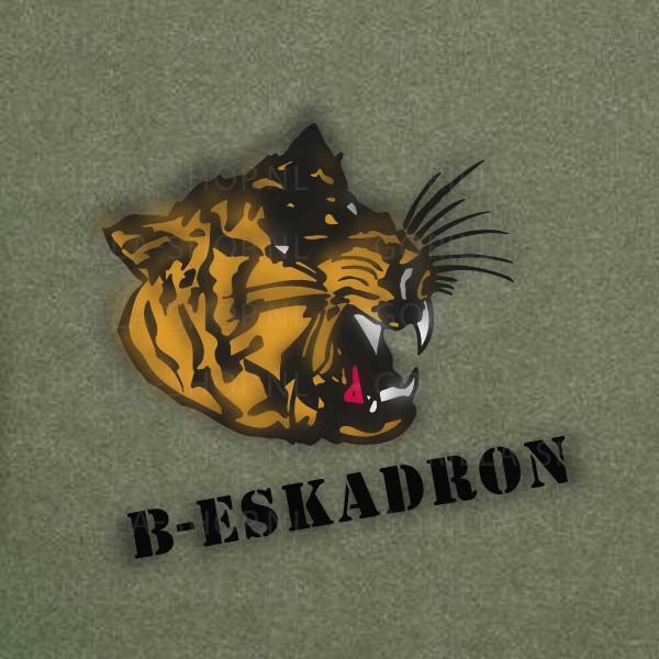 11-tankbataljon-BRAVO-cie-premium-sfeer1 11 Tankbataljon B-eskadron Premium T-shirt - Afbeelding 4