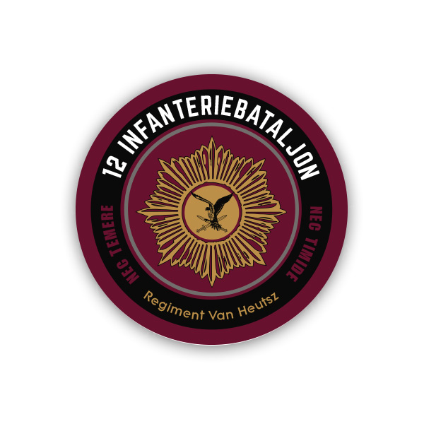 12-infanteriebataljon-rood-1 12 infbat sticker