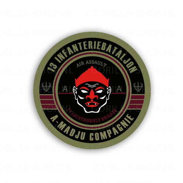 13-infbat-A-Madju-Compagnie-rond-1 13 Infanteriebatljon, A-Madju Compagnie