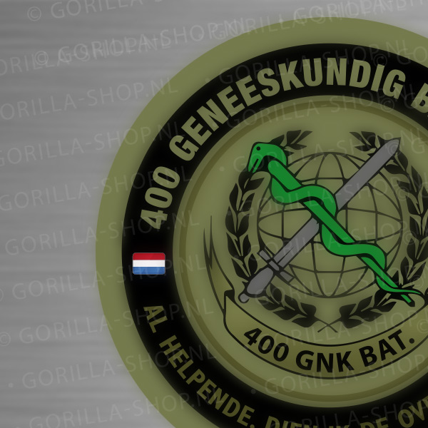 400-GNK-BAT-2 400 genesskundig bataljon sticker