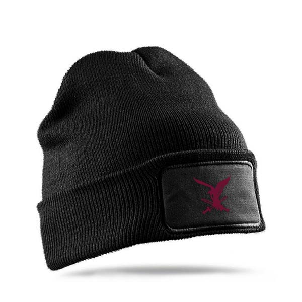 Beanie-11-luchtmobiele-brigade-BURGUNDY-FALCON-1 Beanie Falcon Burgundy