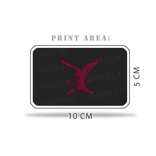 Beanie-11-luchtmobiele-brigade-BURGUNDY-FALCON-3 11 Luchtmobiele Brigade - Beanie (Falcon Burgundy) - Afbeelding 3