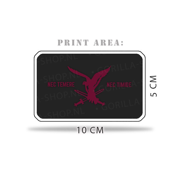 Beanie-11-luchtmobiele-brigade-CREDO-3 11 Luchtmobiele Brigade - Beanie (Falcon Burgundy) - Afbeelding 6