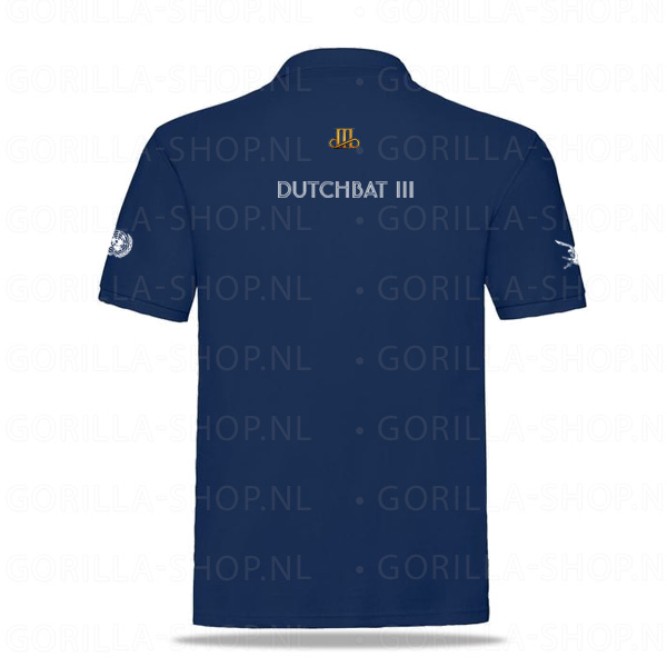 Dutchbat3-polo-rug Dutchbat III - Polo Donkerblauw - Afbeelding 2