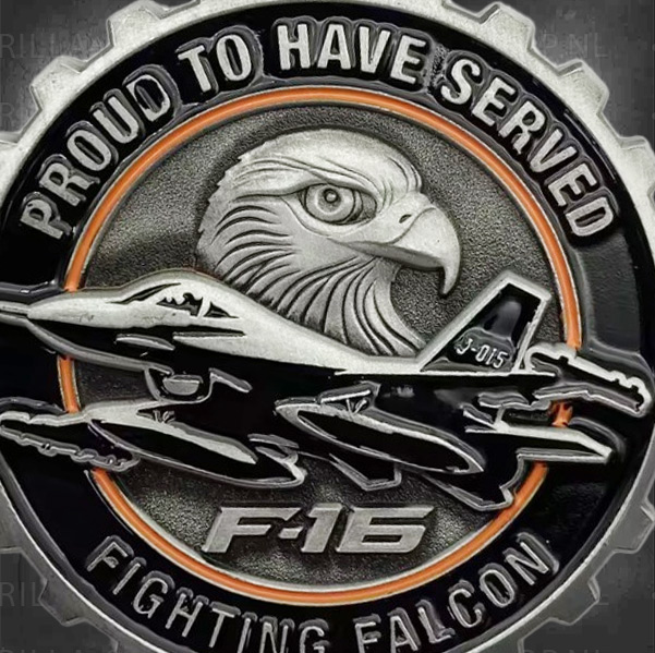 F-16-coin-3 F-16 Coin - Afbeelding 2