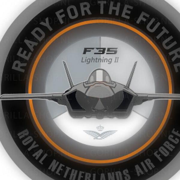 F-35-2 F-35 sticker - grijs - Afbeelding 2