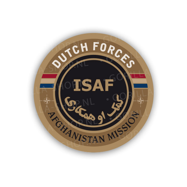 ISAF-zand-rond isaf sticker