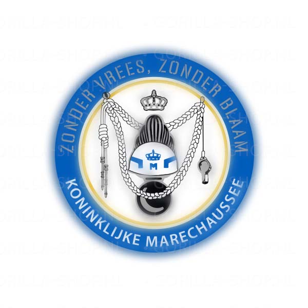 Marechaussee-MP-WIT-1 Sticker KMAR MP