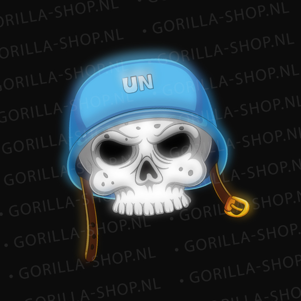 UN-blueskullhelmet-premium-sfeer1 U.N. "Blue Skull Helmet" Premium - Afbeelding 4