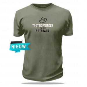 partner van veteraan t-shirt