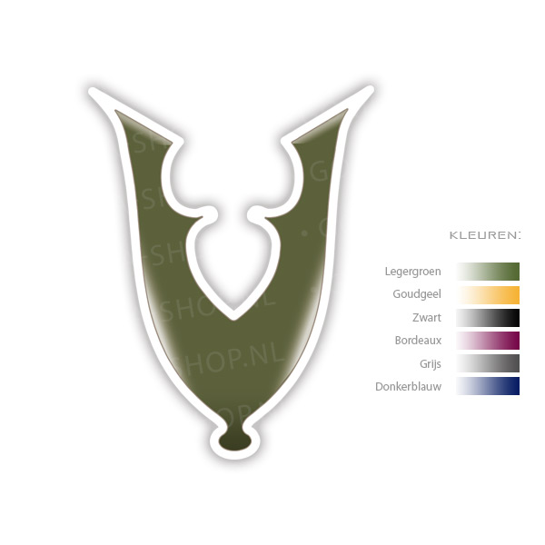 Veteraan-Symbool-sticker-legergroen Veteraan - symbool sticker - Afbeelding 4
