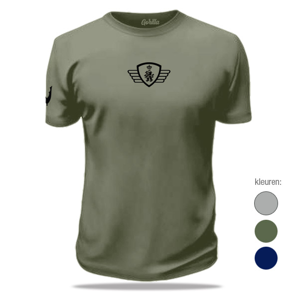 Veteraan-VRIJHEID-T-shirt-borst-groen Defensie t-shirt veteraan