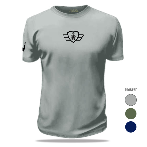 Veteraan-VRIJHEID-T-shirt-borst-zink veteraan Vrijheid t-shirt