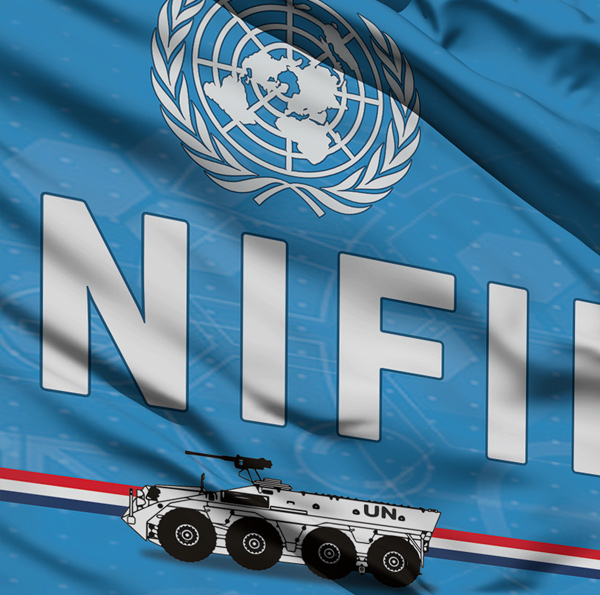 Vlag-Unifil-3 UNIFIL vlag - Afbeelding 2