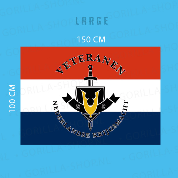 Veteranenvlag Schild en Zwaard (Large) - Afbeelding 2