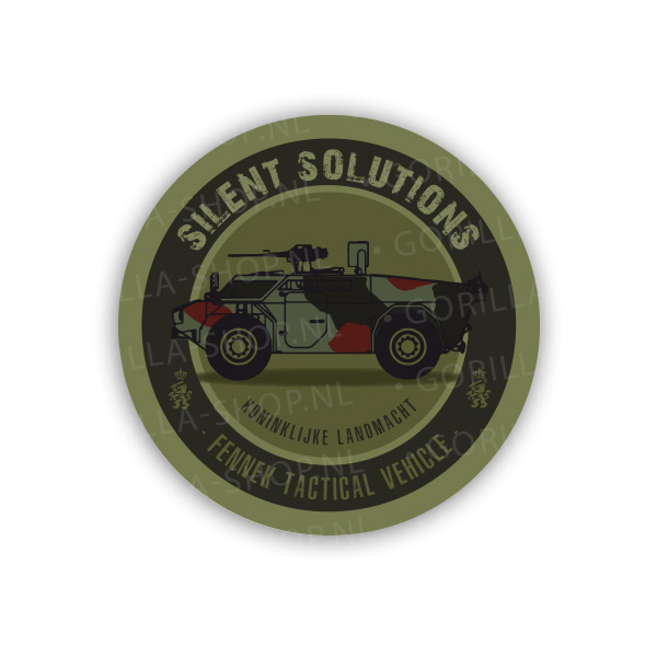 fennek-groen-rond-1 Sticker Fennek