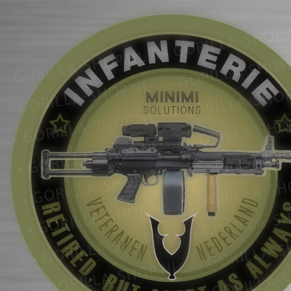 veteraan-INFANTERIE-MINIMI-2 MINIMI sticker