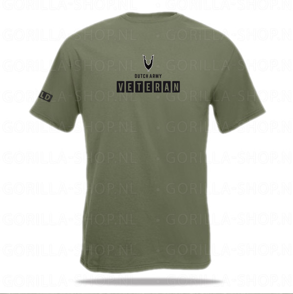veteraan-dutch-army-rug Veteraan DUTCH ARMY t-shirt (legergroen) - Afbeelding 2