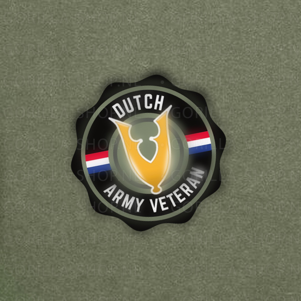 veteraan-dutch-army-sfeer1 Veteraan DUTCH ARMY t-shirt (legergroen) - Afbeelding 4